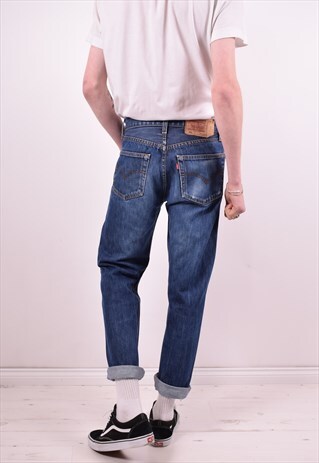 LEVI'S 501 WOMENS VINTAGE JEANS W32 L30 BLUE 90'S