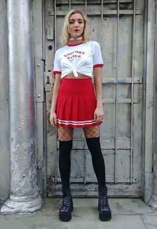 RED TENNIS SKIRT