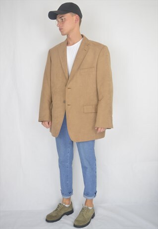 VINTAGE OVERSIZE BROWN RAVE BLAZER