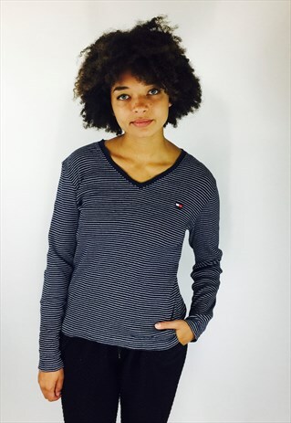 TOMMY HILFIGER 90S THICK COTTON LONG SLEEVE TOP