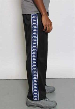 VINTAGE KAPPA TRACK PANTS BLACK