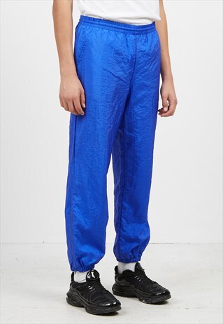 VINTAGE RETRO BLUE FILA TRACK BOTTOMS JOGGERS