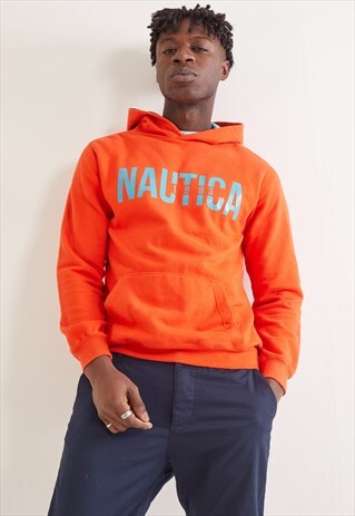 VINTAGE NAUTICA HOODIE ORANGE