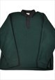 Vintage Fleece 1/4 Zip Green XL