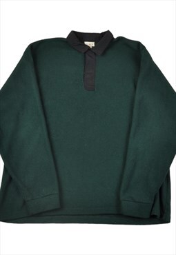 Vintage Fleece 1/4 Zip Green XL