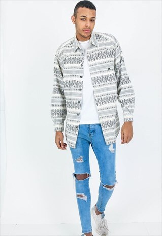 VINTAGE AZTEC PATTERN SHIRT