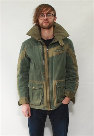 VINTAGE 90' AMAZING BEAUTIFUL UNISEX DIESEL GREEN JACKET