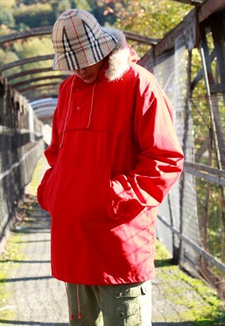 80S NORWEGIAN 1/4 ZIP OVERHEAD SKI SMOCK JACKET