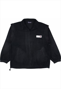 sportswear 90's Zip Up Fleece Large Black