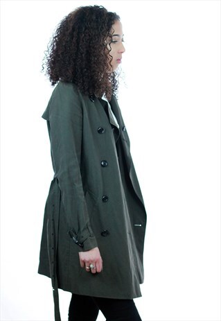 VINTAGE BURBERRY KHAKI TRENCH COAT MAC
