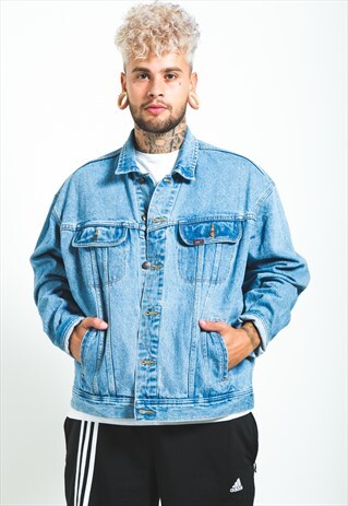 VINTAGE 80S ORIGINAL LEE BASIC DENIM JACKET / S6710