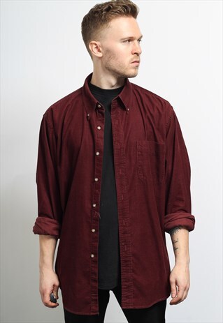 VINTAGE CORDUROY SHIRT RED