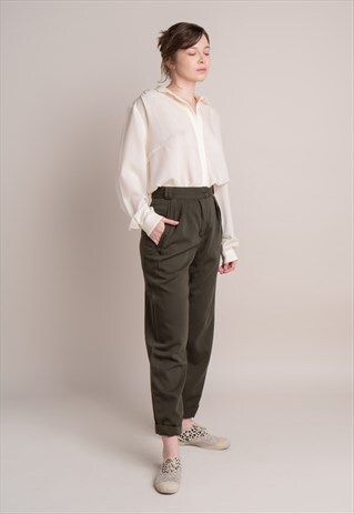 MADE IN W GERMANY ESCADA WOOL TROUSERS
