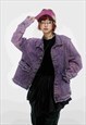 BLEACHED DENIM JACKET RETRO WASH JEAN BOMBER UTILITY COAT