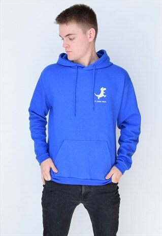 BLUE TI AMO REX (WHITE) HOODIE