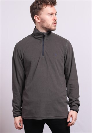 VINTAGE CHAMPION ZIP UP FLEECE TOP