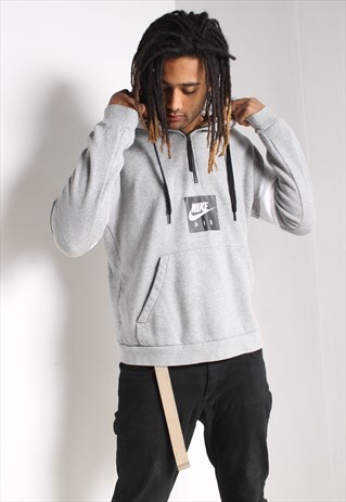 VINTAGE NIKE 1/4 ZIP HOODIE GREY