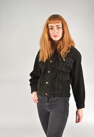VINTAGE LEE BLACK DENIM JACKET