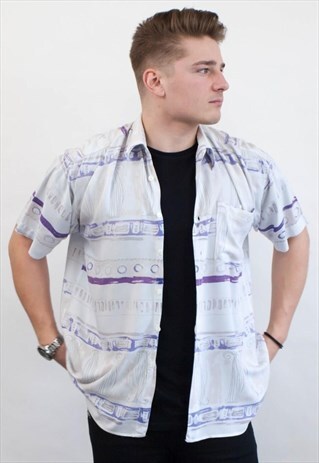 VINTAGE ABSTRACT PATTERN SHIRT