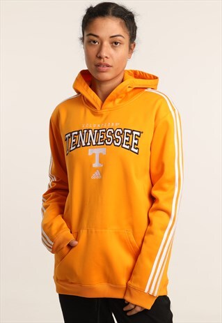 VINTAGE ADIDAS EMBROIDERED LOGO HOODIE