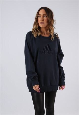 VINTAGE ADIDAS SWEATSHIRT OVERSIZED JUMPER UK 16 XL (A3K)