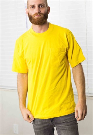 VINTAGE POCKET T-SHIRT 90S M 7.3