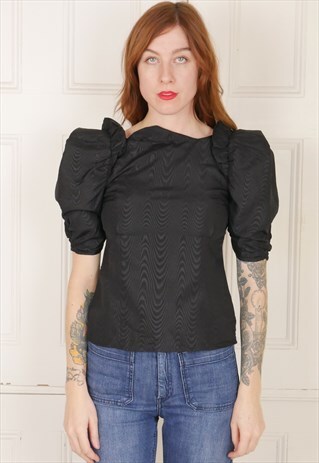 80S OVERSIZED BLOUSE LARGE PUFFY SLEEVES