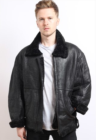 VINTAGE LEATHER AVIATOR JACKET