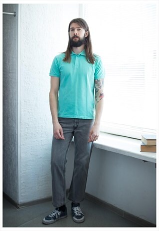 VINTAGE 90'S MINT COTTON SHORT SLEEVED POLO SHIRT