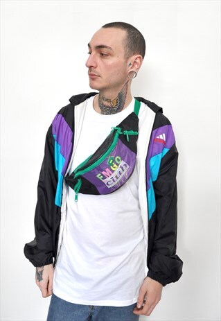 80S FESTIVAL WAIST BUM BAG BLACK