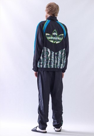 VINTAGE MENS BIG LOGO TRACK SUIT PANTS WINDBREAKER JACKET