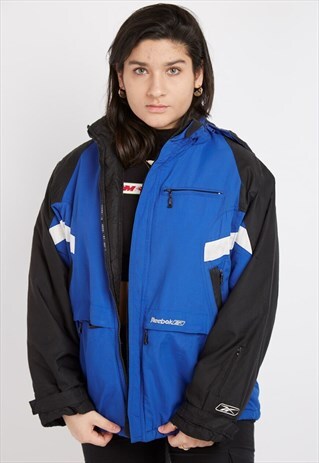 VINTAGE BLUE REEBOK JACKET