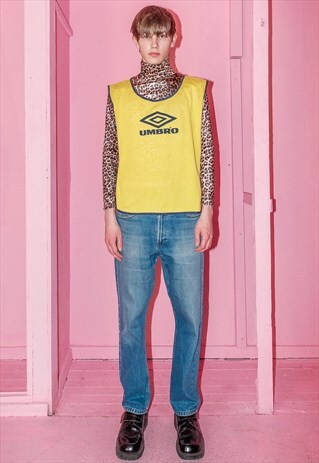 VINTAGE RAVE SPORTS TANK TOP IN YELLOW