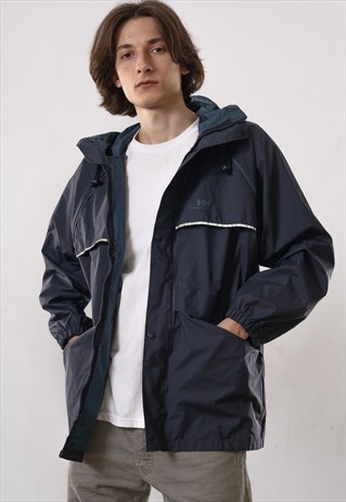 90'S VINTAGE MENS HELLY HANSEN WINDBREAKER WATERPROOF JACKET