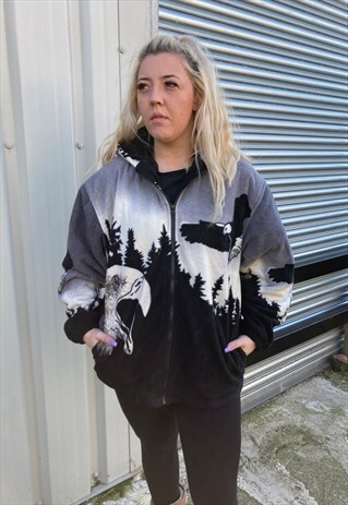 VINTAGE 90'S CANADIAN FLEECE - EAGLE DESIGN - L