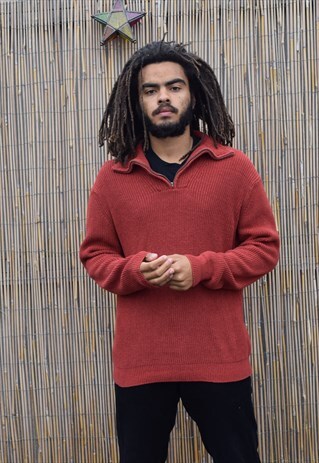 VINTAGE 1/4 ZIP RETRO JUMPER
