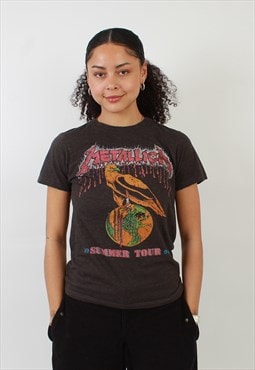 Vintage Metallica Dark Grey Graphic T-Shirt