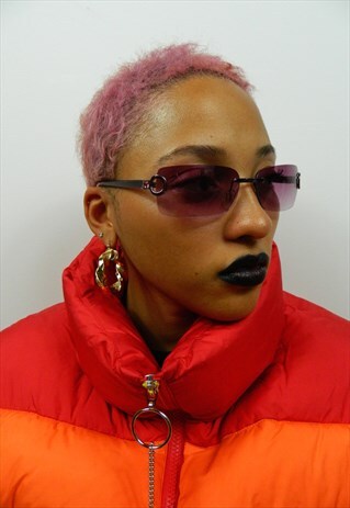 VINTAGE PURPLE Y2K SUNGLASSES