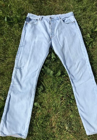 VINTAGE 90'S STONEWASH BUTTON FLY SLIM FIT LEVI'S 501 JEANS