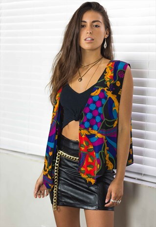 VINTAGE PATTERNED TOP 90S X 3.3