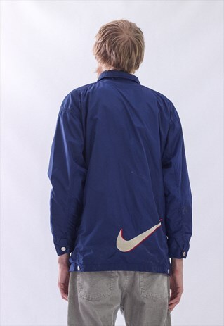 VINTAGE MENS NIKE BIG LOGO WINDBREAKER COACH JACKET