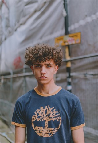VINTAGE RETRO TIMBERLAND RINGER TEE
