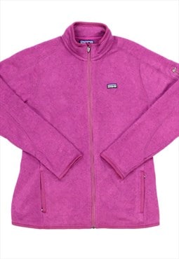 Patagonia Fleece Woven Bright Pink Knit Retro Vintage