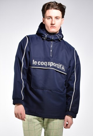 VINTAGE LE COQ SPORTIF HOODED PULLOVER JACKET