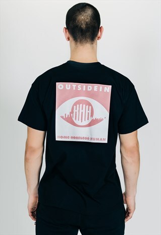 OUTSIDEIN T-SHIRT BLACK PINK