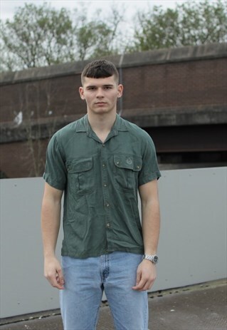 VINTAGE GREEN VALENTINO SHORT SLEEVE SHIRT