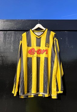 SIGNED Dortmund FOOTBALL SHIRT Etherton XL Vintage 2009