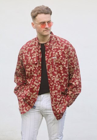 RALPH LAUREN CHAPS USA AUTUMNAL FLORAL SHIRT