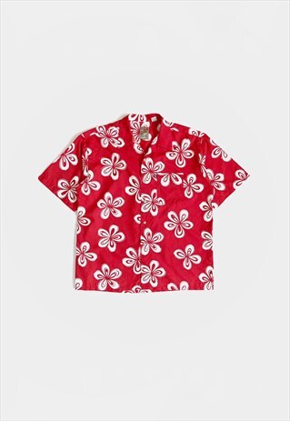 VINTAGE REVERE COLLAR FLORAL SHIRT