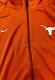 NIKE TRACK JACKET EMBROIDERED TEXAS LONGHORNS ZIP UP JACKET